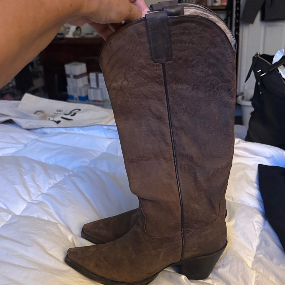 Brown Heeled Boots for Women